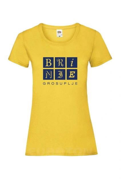 Majica Brinje Grosuplje - Ženske telirane kocka